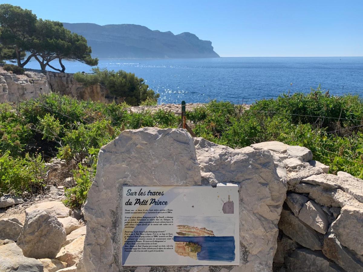 Large Private Garden, Quiet 2-Bedroom Apartment, Air Conditioning, Wifi, Parking Cassis Kültér fotó